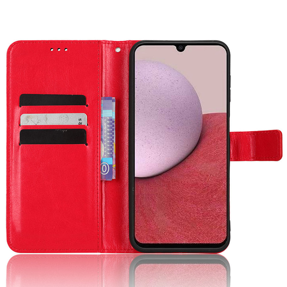 For Samsung Galaxy A24 4G / A24 5G Wallet Case PU Leather Crazy Horse Texture Stand Folio Flip Phone Cover For Samsung Galaxy A24 4G / A24 5G Wallet Case PU Leather Crazy Horse Texture Stand Folio Flip Phone Cover